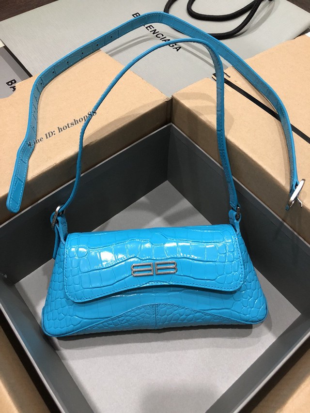 Balenciaga專櫃爆款單肩斜挎女包 巴黎世家小號新款bag翻蓋腋下包 fyj1711